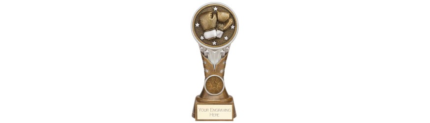 IKON BOXING RESIN TROPHY WITH OPTIONAL CUSTOM CENTRE - 4 SIZES - 15CM - 22.5CM IKON BOXING RESIN TROPHY WITH OPTIONAL CUSTOM CENTRE - 4 SIZES - 15CM - 22.5CM